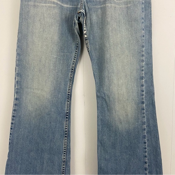 Lucky Brand Dungarees Jeans Jet Setter Denim Distressed Woman’s Sz 6 28 - Picture 10 of 14